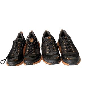 $35 for TWO pairs of HOKA shoes. Mens size 11 and Men’s size 11.5. Gently worn.